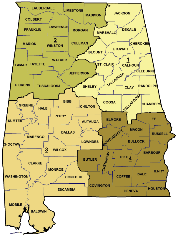 Alabama District Map